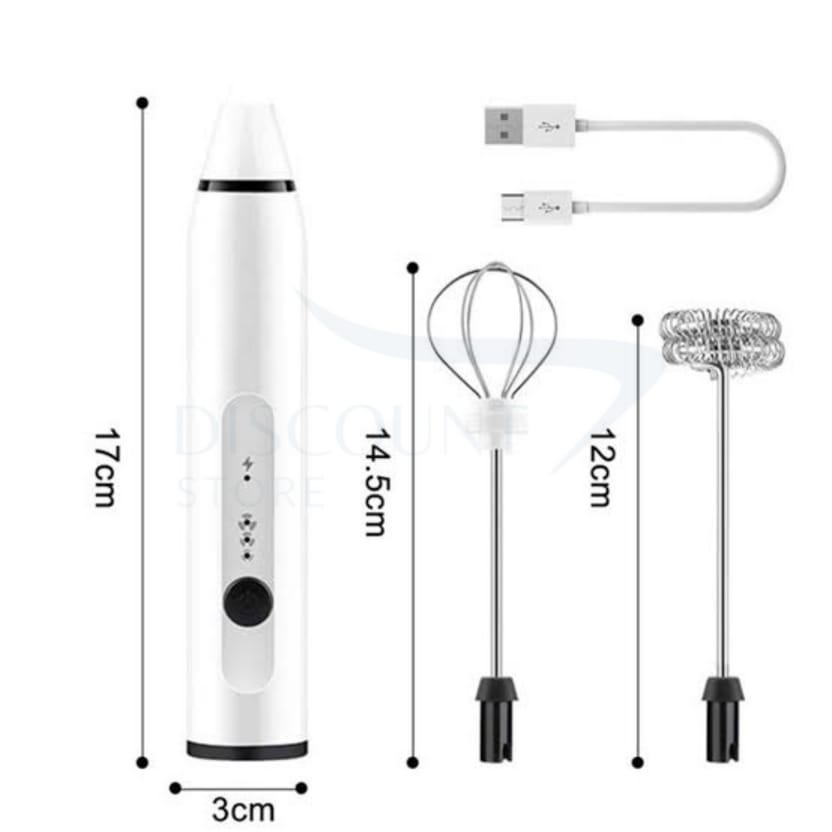 2-in-1 Rechargeable Electric Coffee Beater & Frother – Perfect for Lattes & Cappuccinos