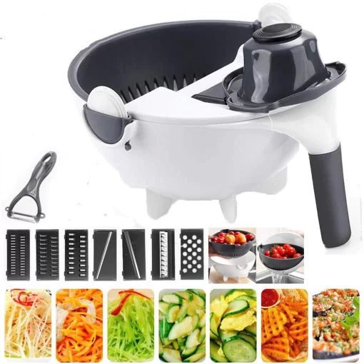 9-in-1 Multi-Function Vegetable Cutter for Quick & Precise Food Prep