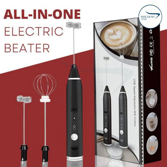 2-in-1 Rechargeable Electric Coffee Beater & Frother – Perfect for Lattes & Cappuccinos