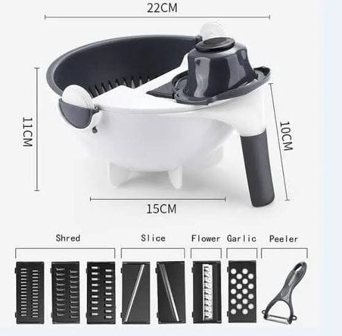 9-in-1 Multi-Function Vegetable Cutter for Quick & Precise Food Prep