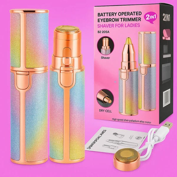 Blawless™ 2-in-1 Eyebrow & Facial Hair Remover – Painless Precision Trimmer